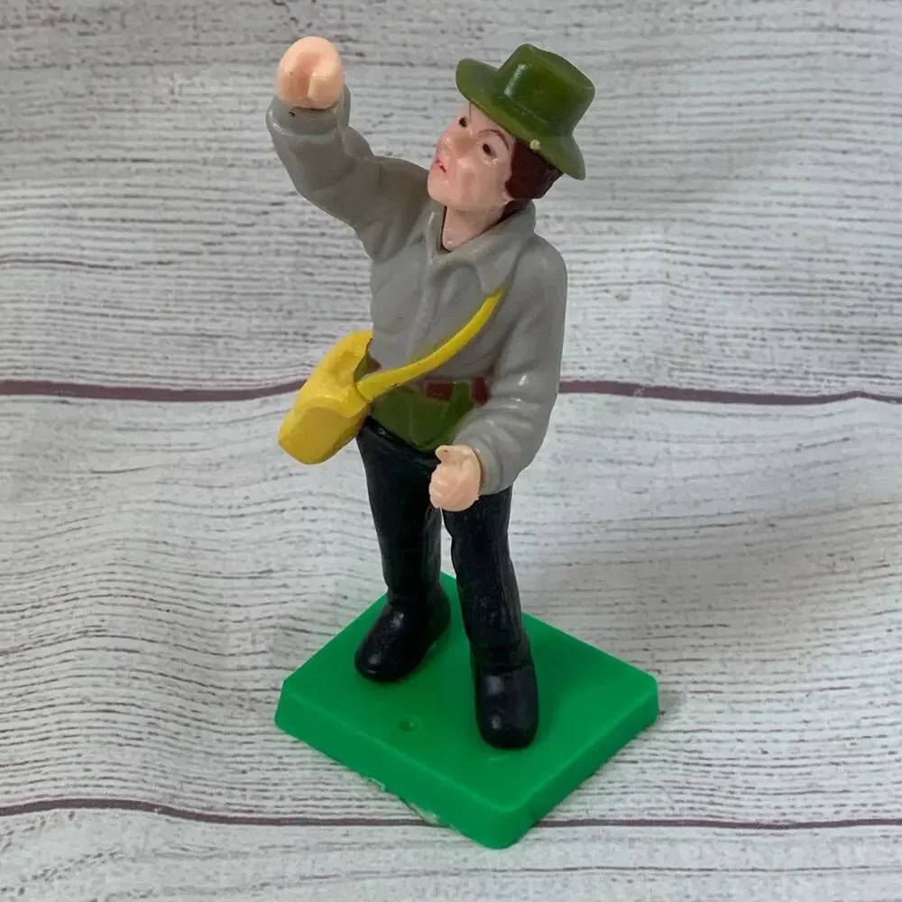 Vintage 1978 Wilton Fishy Situation Fisherman Cake Topper Figurine 5.25”H